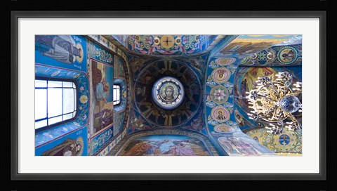 Framed Interiors of a church, Church of The Savior On Spilled Blood, St. Petersburg, Russia Print