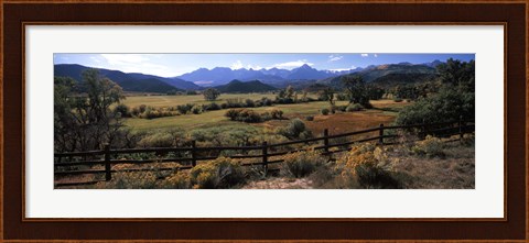 Framed State Highway 62, Ridgway, Colorado Print