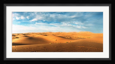 Framed Sahara Desert landscape, Morocco Print
