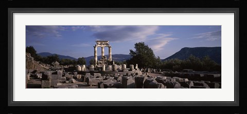 Framed Ruins of a temple, The Tholos, Delphi, Greece Print