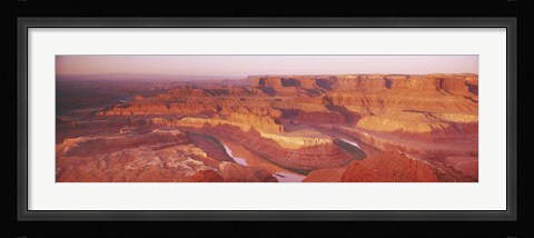 Framed Dead Horse Point at sunrise in Dead Horse Point State Park, Utah, USA Print