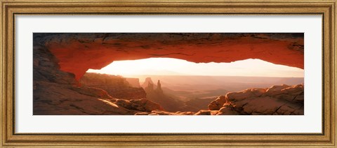 Framed Sunrise through Mesa Arch in Canyonlands National Park, Utah, USA Print