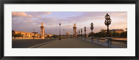 Framed Pont Alexandre III with the Hotel Des Invalides in the background, Paris, Ile-de-France, France Print
