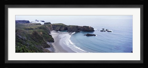 Framed Cove on North Coast, California, USA Print