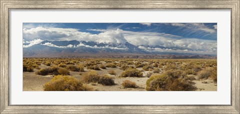 Framed Death Valley landscape, Panamint Range, Death Valley National Park, Inyo County, California, USA Print