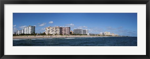 Framed Beach, Pompano Beach, Florida, USA Print