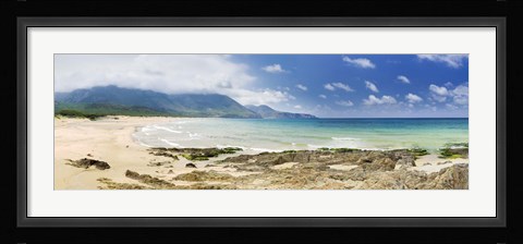 Framed Beach, Portixeddu Beach, Bay Of Buggerru, Iglesiente, Sardinia, Italy Print
