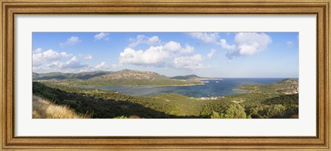 Framed Islands in the sea, Capo Malfatano, Costa Del Sud, Sulcis, Sardinia, Italy Print