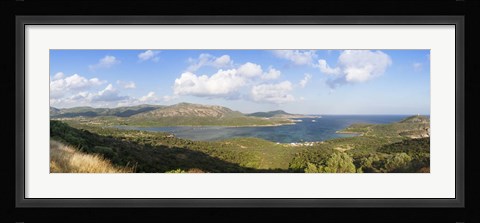Framed Islands in the sea, Capo Malfatano, Costa Del Sud, Sulcis, Sardinia, Italy Print