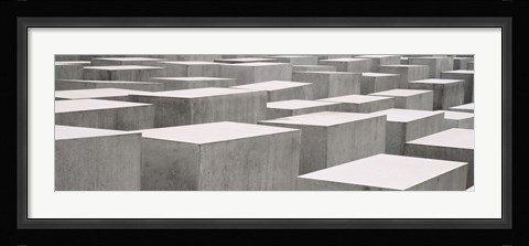 Framed Holocaust memorial, Monument to the Murdered Jews of Europe, Berlin, Germany Print