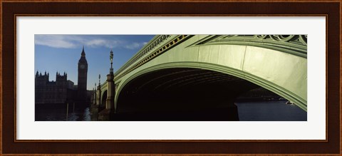 Framed Westminster Bridge, Big Ben, Houses Of Parliament, City Of Westminster, London, England Print
