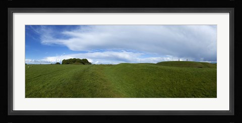 Framed Hill of Tara, Showing a Distant Lia Fail Stone, County Meath, Ireland Print