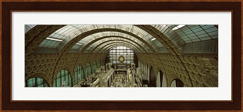 Framed Interiors of a museum, Musee d&#39;Orsay, Paris, Ile-de-France, France Print