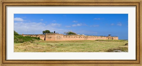 Framed Fort Gaines on Dauphin Island, Alabama, USA Print