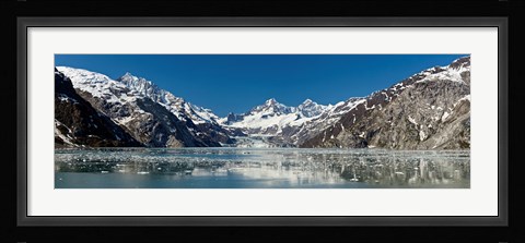 Framed Johns Hopkins Glacier in Glacier Bay National Park, Alaska, USA Print