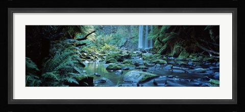 Framed Waterfall in a forest, Hopetown Falls, Great Ocean Road, Otway Ranges National Park, Victoria, Australia Print