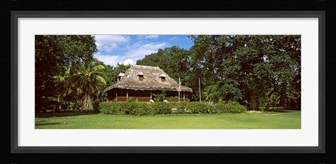Framed Old Plantation house on L'Union Estate, La Digue Island, Seychelles Print