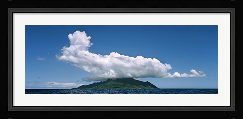 Framed Clouds over Silhouette Island, Seychelles Print