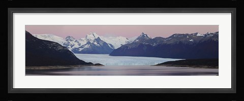 Framed Glaciers and mountains, Moreno Glacier, Argentine Glaciers National Park, Patagonia, Argentina Print