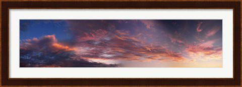 Framed Clouds in the sky at morning Print