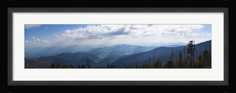 Framed Clouds over mountains, Great Smoky Mountains National Park, Blount County, Tennessee, USA Print