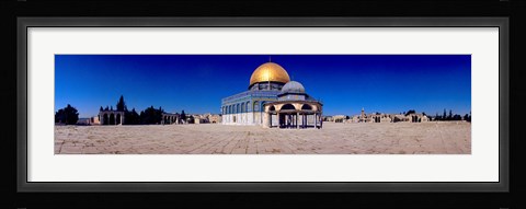 Framed Dome of The Rock, Temple Mount, Jerusalem, Israel Print