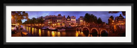 Framed Amsterdam at Dusk, Netherlands Print
