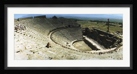 Framed Ancient theatre in the ruins of Hierapolis, Pamukkale,Turkey (horizontal) Print