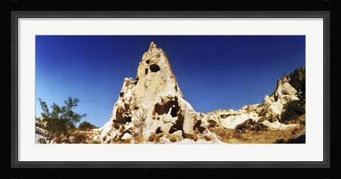 Framed View of caves, Cappadocia, Central Anatolia Region, Turkey Print