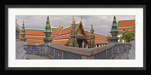 Framed Grand Palace (Phra Borom Maha Ratcha Wang) is a complex of buildings at the heart of Bangkok, Thailand Print