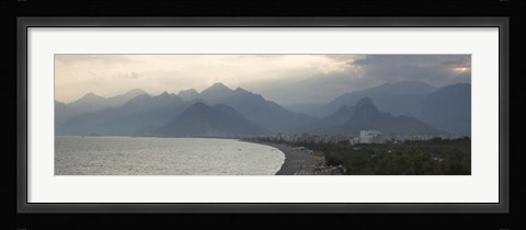 Framed Buildings at the waterfront, Konyaalti Beach, Antalya, Turkey Print