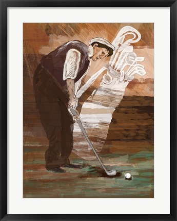 Framed Time to Putt Print