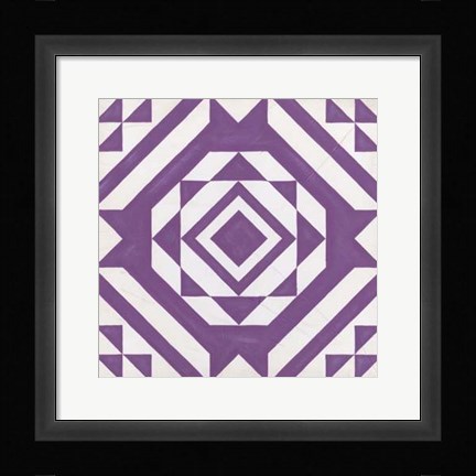 Framed Modern Quilt VII Print