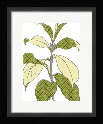 Framed Modern Foliage I Print
