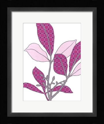 Framed Modern Foliage III Print