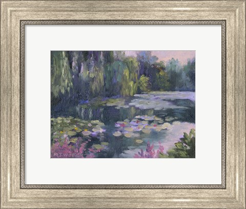 Framed Monet&#39;s Garden II Print