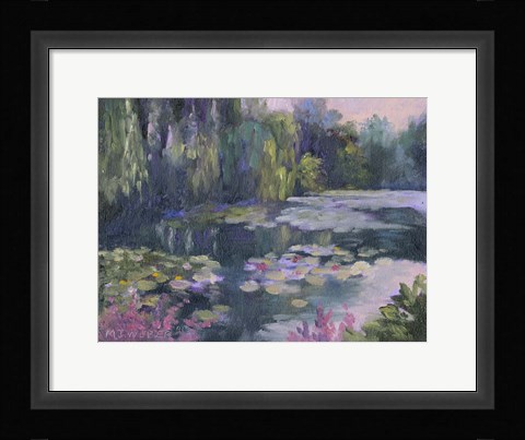 Framed Monet's Garden II Print