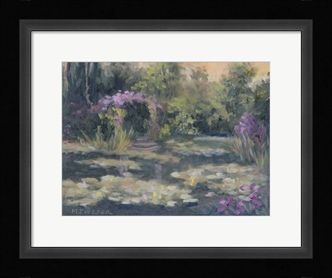 Framed Monet's Garden IV Print