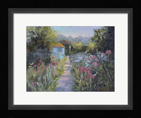 Framed Monet's Garden V Print
