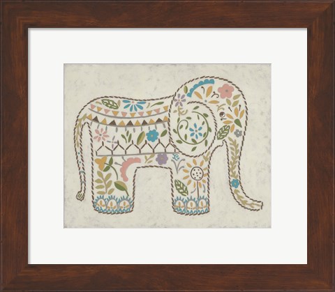 Framed Laurel&#39;s Elephant I Print