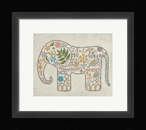 Framed Laurel's Elephant II Print