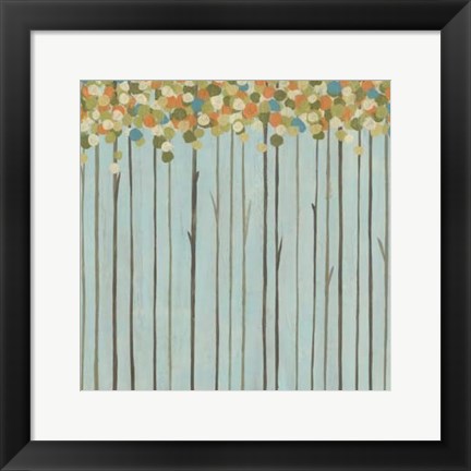 Framed Birch Grove I Print