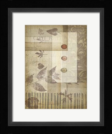 Framed Small Notebook Collage III Print