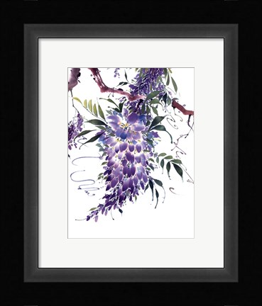Framed Wisteria Garden II Print