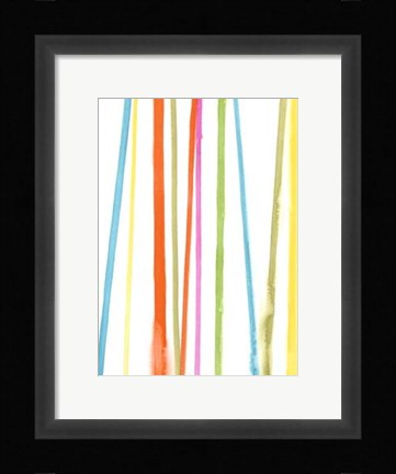 Framed Cabana Stripes II Print