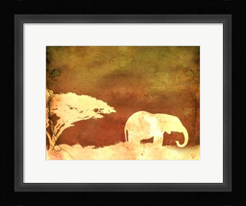 Framed Safari Sunrise I Print