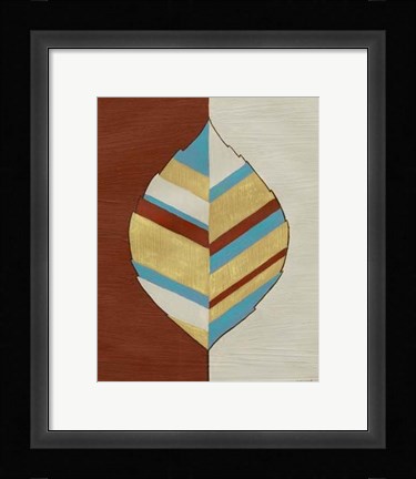Framed Apache Leaf I Print