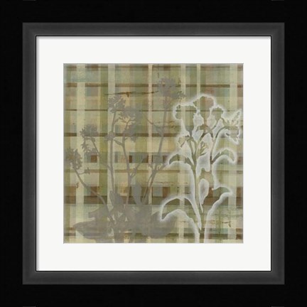 Framed Tartan Floral II Print