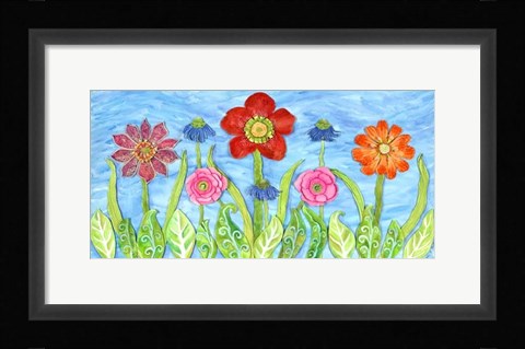 Framed Flower Play II Print