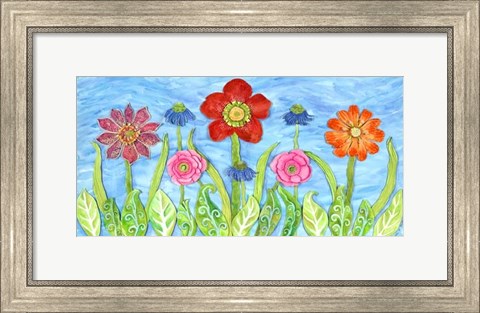 Framed Flower Play II Print
